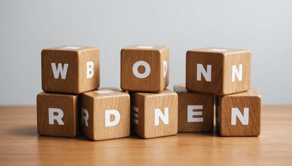 Des cubes en bois à personnaliser avec des stickers blancs !