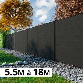 Kit clôture composite design moderne : élégance et praticité